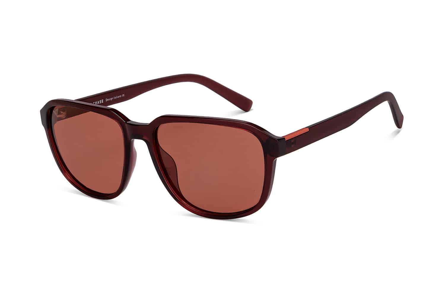 Maroon Full Rim Wayfarer Sunglasses - Görsel 2