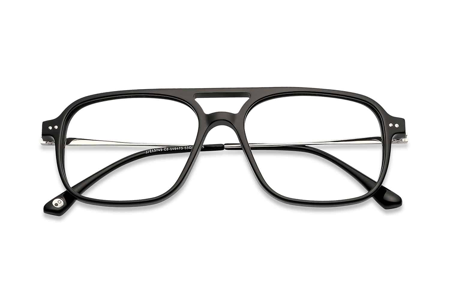 Black Full Rim Square Eyeglasses - Görsel 2
