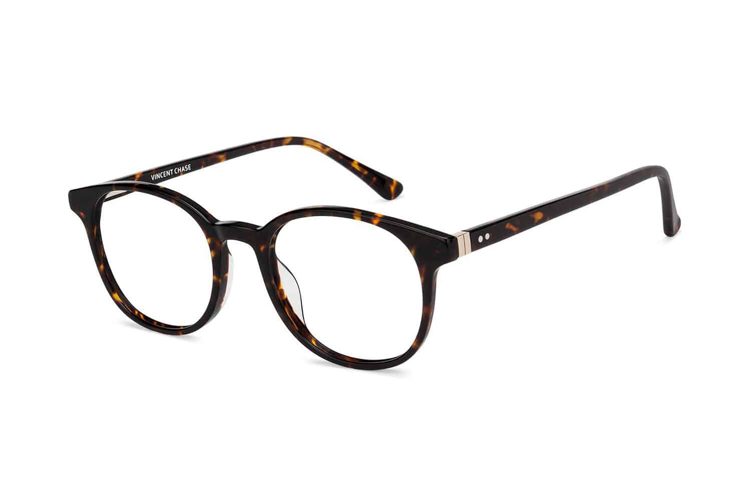 Brown Tortoise Full Rim Round Eyeglasses - Görsel 3