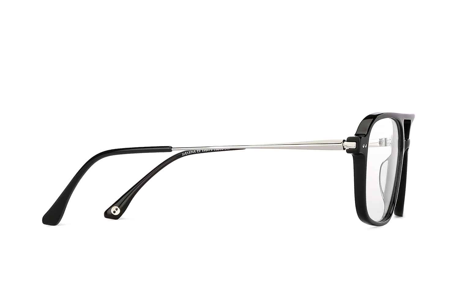 Black Full Rim Square Eyeglasses - Görsel 4